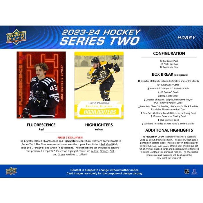 2023-24 Upper Deck Series 2 Hockey Hobby Box